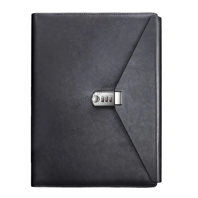 

PU Leather Folders Features Password Seal for Efficient Document Organization and at Travel And Meetings R9CB