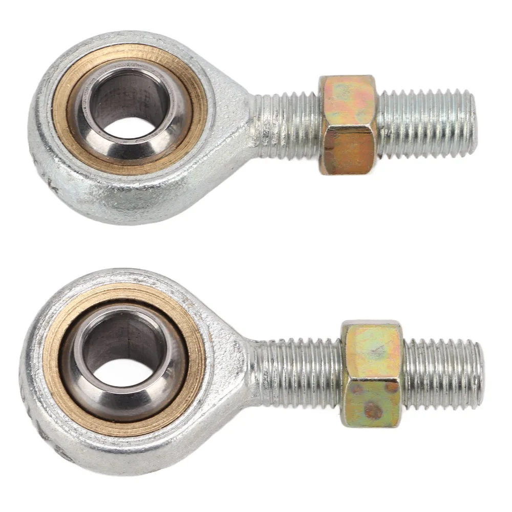 2Pcs Replacement M10 Thread Rod End Joint Bearing Left Right Hand Thread Tie Rod Ball Joint Rod End Bearing For Quad