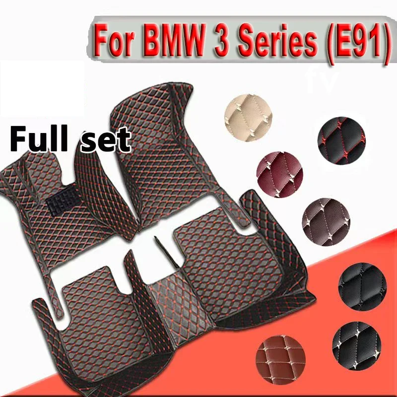 For BMW 3 Series E91 Touring Wagon Estate 2005~2011 5 Seats Car Floor Mats Waterproof Pad Tapetes Para Automovil Car Accessories