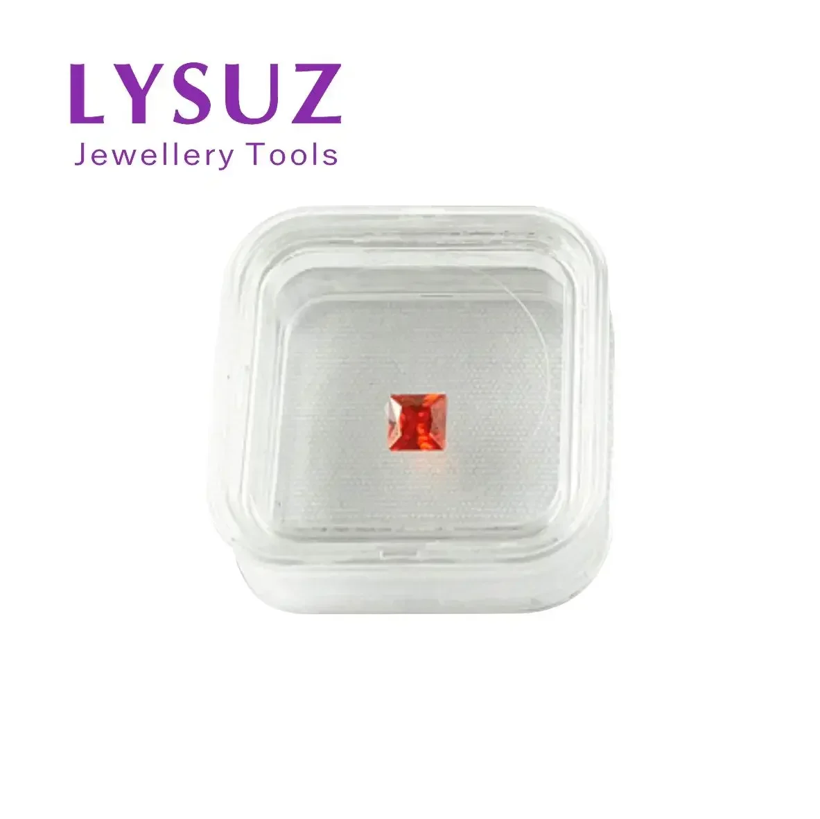 10Pcs Small Jewelry Suspension Display Box 42x42 Transparent Container Gemstone Loose Diamond 3D Floating Frames Packaging Case