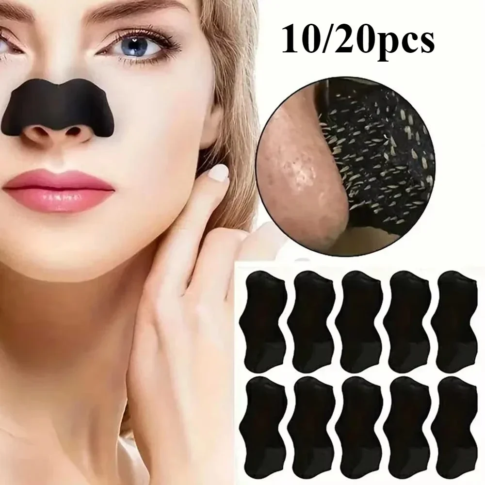 Bandes nasales pour points noirs, élimination instantanée de l'acné, débouchage des pores, masque de nettoyage en profondeur, rétrécissement des pores, Patch de nettoyage du nez, 10/20 pièces