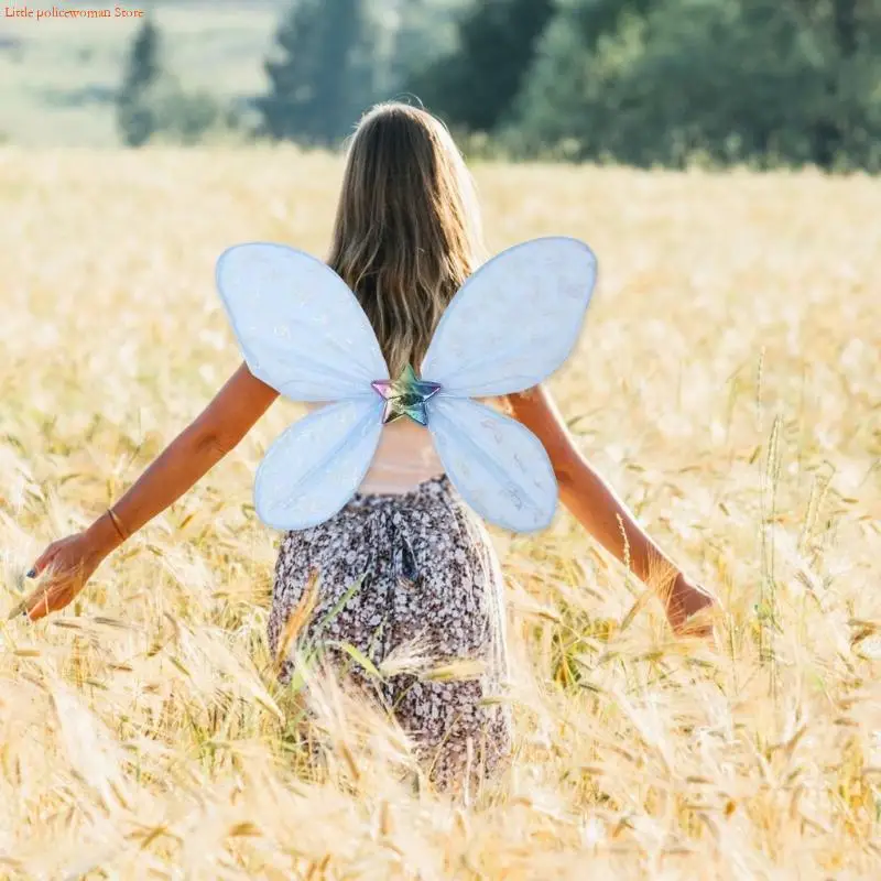 F92D Fairys Wing, Butterfly Fairys Wing Halloween Costume Angel Wing for Women Girls