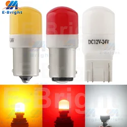 Ceramic 12V 24V 2PCS 1073 7506 P21W BA15S BAU15S 2057 1154 2357 BAY15D 7440 W21W 7443 LED Bulbs 3030 6SMD Car Reverse Turn Light