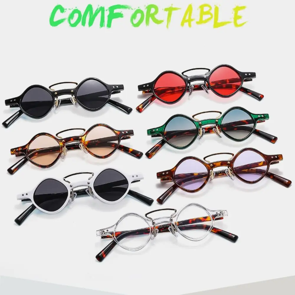 

Vintage Punk Sunglasses Fashion Small Anti-Uv Double Beam Eyewear Men Women Motorcycle Mtb Road Bike Cycling Glasses Ciclismo