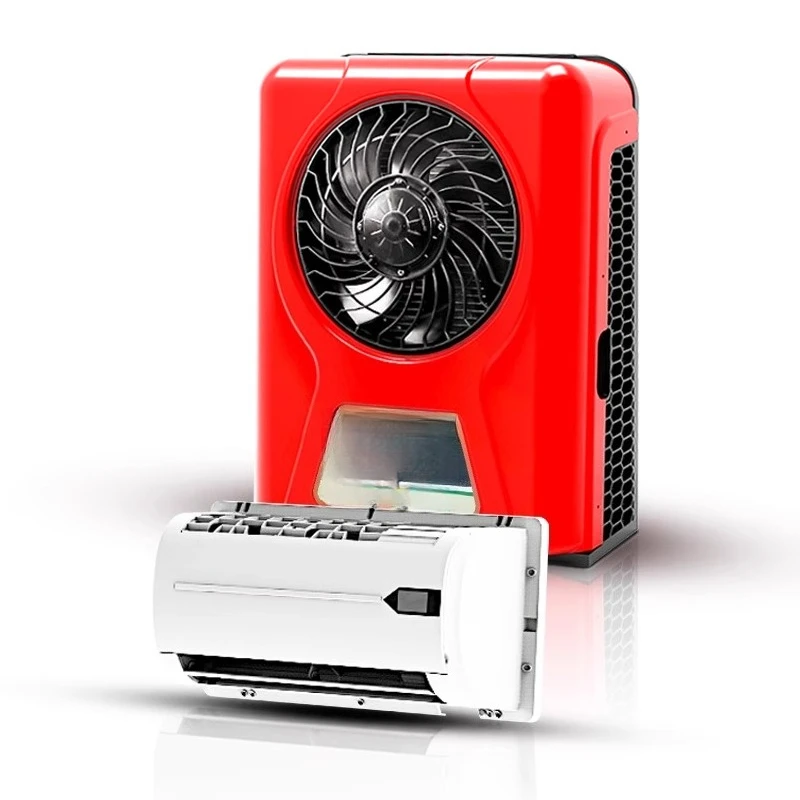 

Truck 24V parking air conditioner DC frequency conversion 12V energy-saving vehicle split machine compressor silent modification