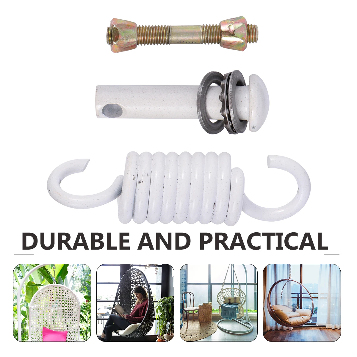 Hammock Hanging Swing Chair Hook Outdoor Kit Hooks Heavy Ceiling Porch Hanger Duty Springs Suspension Accessories Chairs Parts image 5