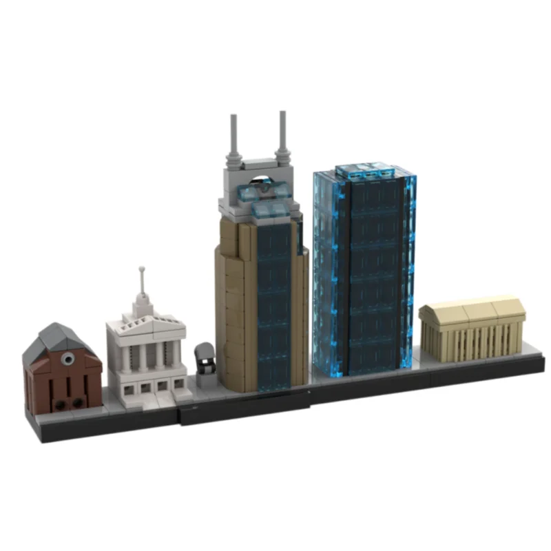 

Креативная архитектурная модель замка-домика MOC, строительные блоки из мелких деталей, игрушечные кирпичики, 487 элементов, подходят для всех возрастов.