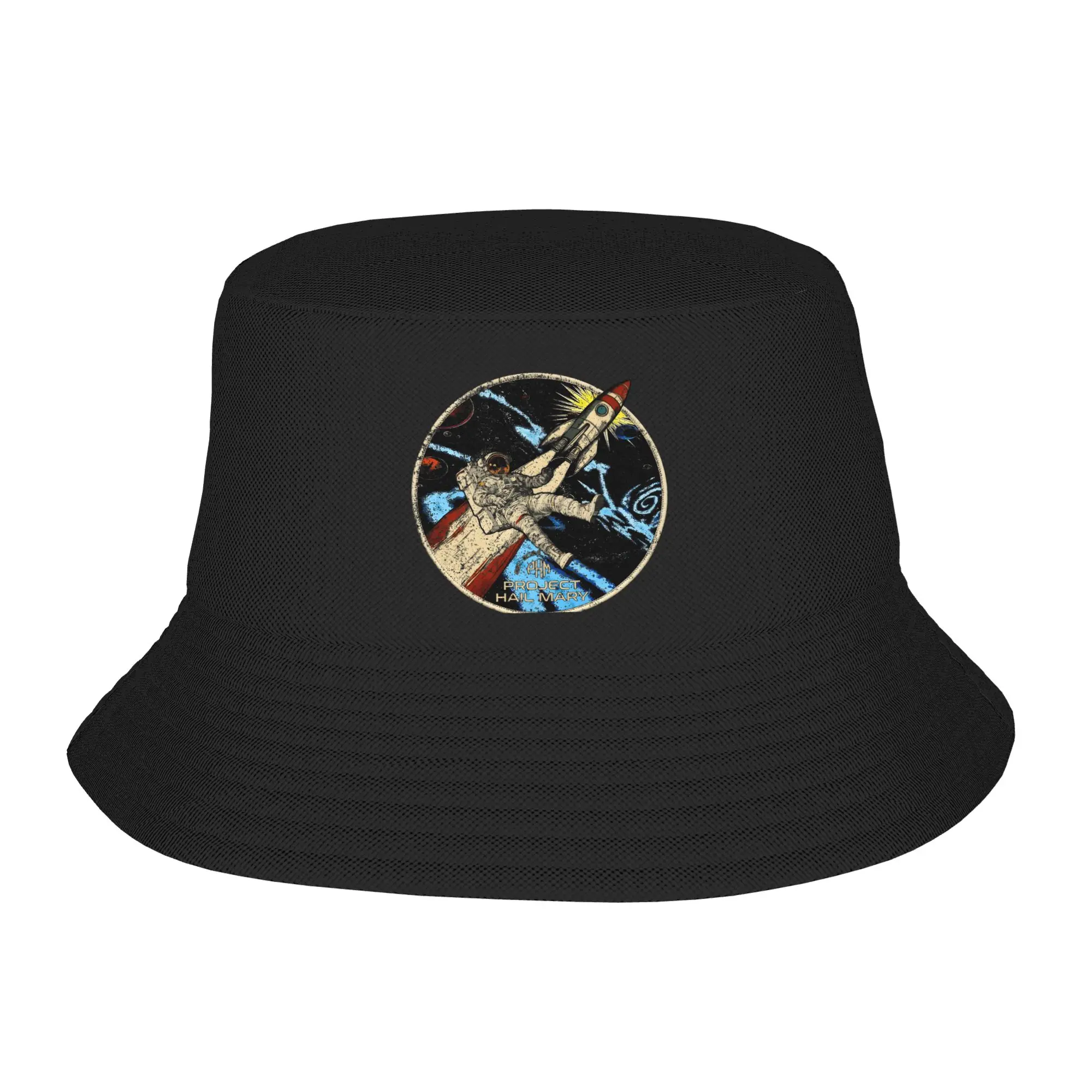 Project Hail Mary Bucket Hat  Outdoor Fisherman Caps For Unisex Trendy Vacation Sunscreen Hats Foldable Graphic Cap