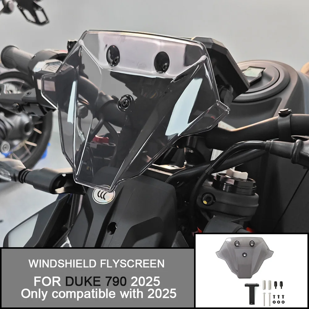 Per DUKE 790 DUKE790 790DUKE 2025 Accessori Moto Parabrezza Sportivo Deflettore Vento 3 Colori
