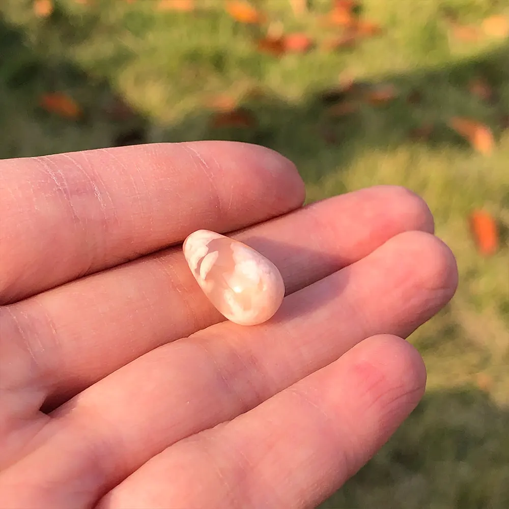 

Натуральные кристаллы агата сакуры 2 шт.