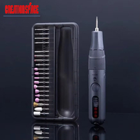 CreationSpace 8V Mini Grinder 65pcs Electric Grinding Engraving Cordless Variable Speed Lithium Battery Power Tools