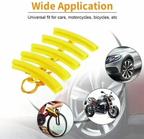 5Pcs Alloy Wheel Rim Protector Motorcycle Tyre Remove Edge Soft Cover Protection Car Decoration Tyre Rim Protector Change