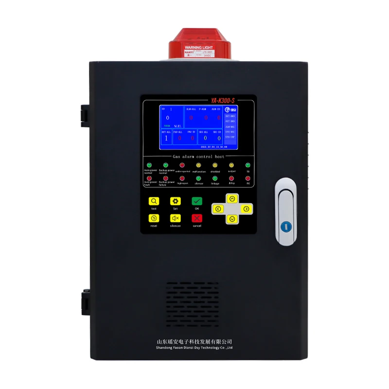 Multi Channels Steel Plants Working Area Toxic Gas Monitor Use Co Gas Detector Control Panel Gas Alarm System