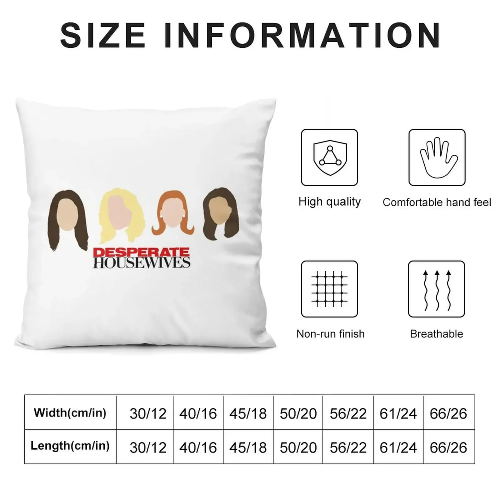 Desperate Housewives Throw Pillow ornamental pillows for living room Custom Cushion Christmas Pillows pillow