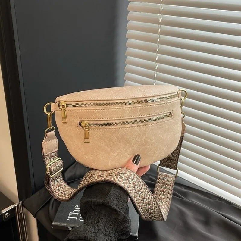 

Unique Luxury Diaper Bags Women's Elegant Crossbody Bag Minimalist Designer Shoulder Bag Simple Leather Large Capacity Tote