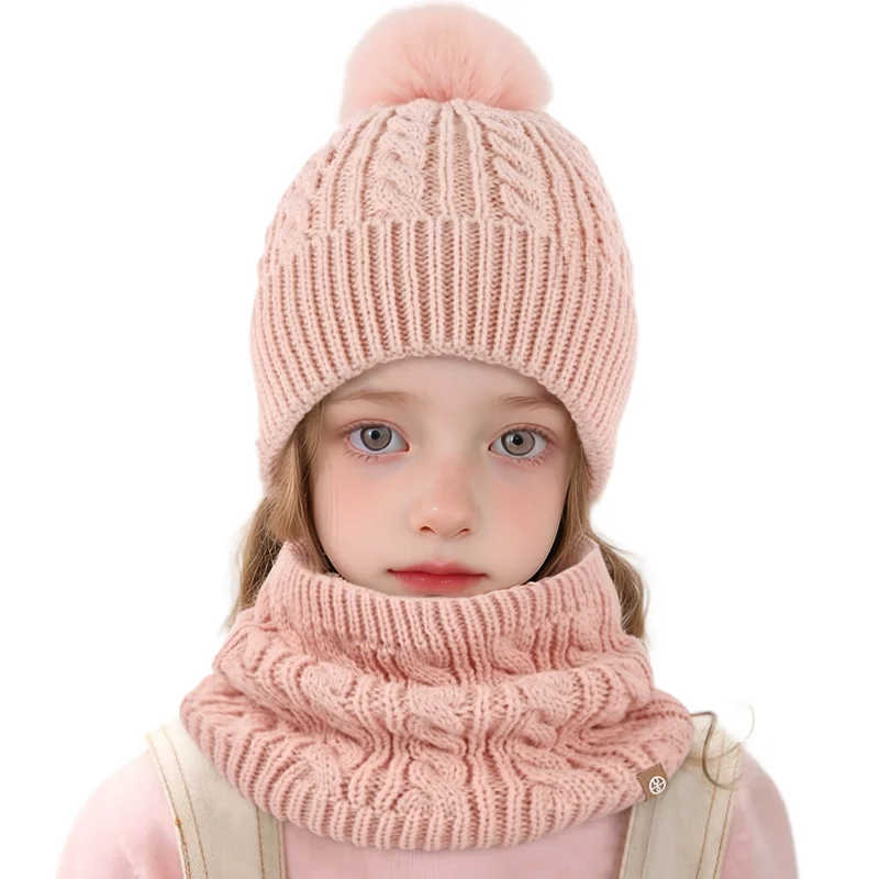 Winterkleding 2024, casual warm houden, bonthandschoen, verdikkingsmuts, set voor kinderen, halssjaal