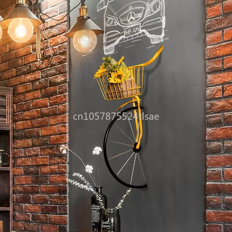 

Creative Bicycle Front Bicycle Head Wall Hanging Restaurant Bar Wall Decoration