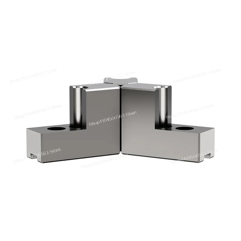 

Hydraulic three-jaw chuck L-shaped heightened soft jaw hydraulic raw jawv inner support and outer circle