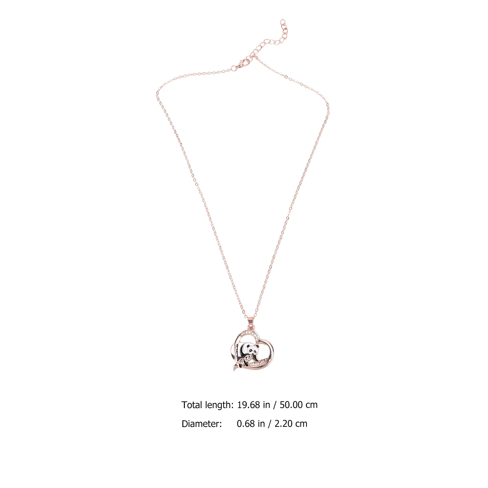 

Panda Pendant Decorative Fashion Women Elegant Parent-Child Panda Necklace Mom Son Alloy Jewelry Gift Neck Accessory Necklaces