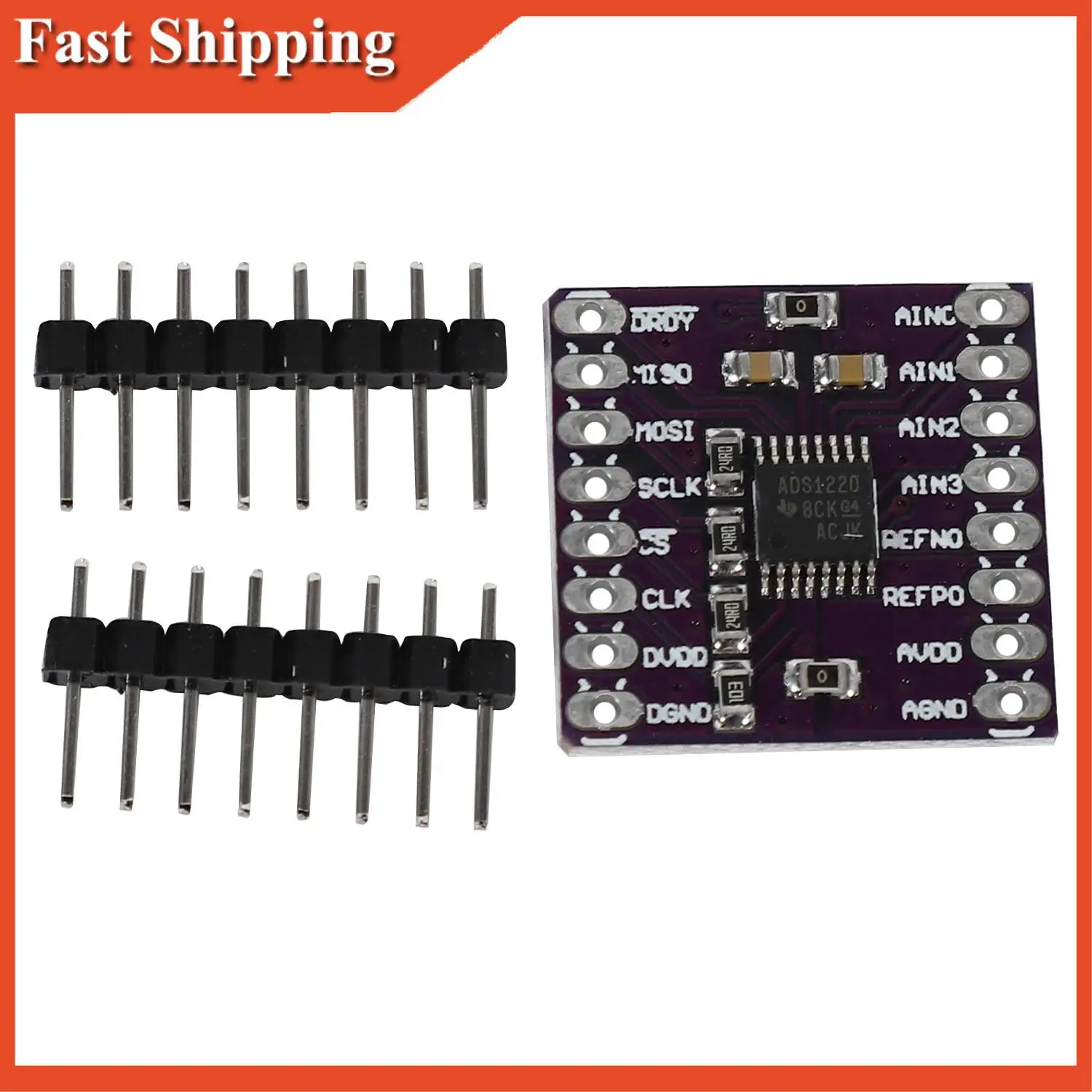 Effizienter Cjmcu-1220 Ads1220 Adc I2C 24-Bit-A/D-Wandler mit geringem Stromverbrauch