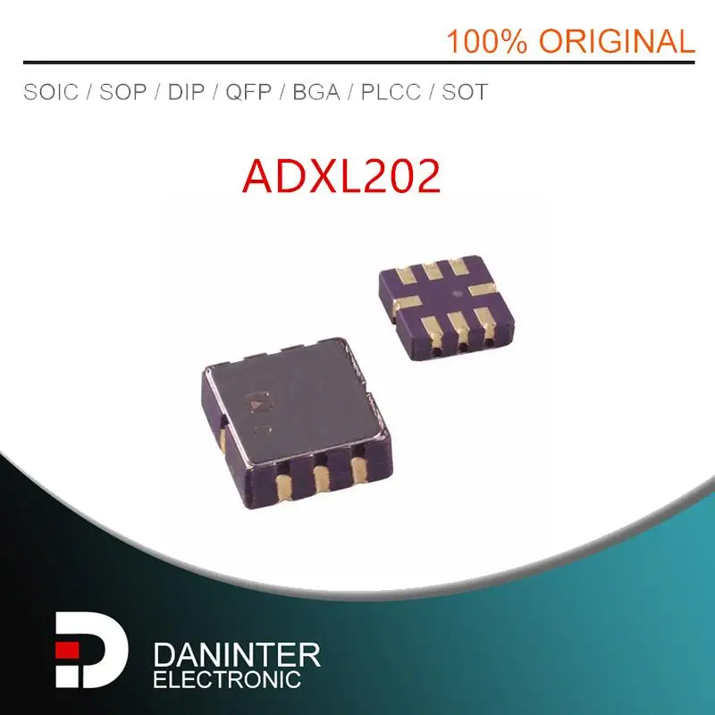 

ADXL202 ADXL202AE 202AE LCC8 New import original 5PCS/LOT