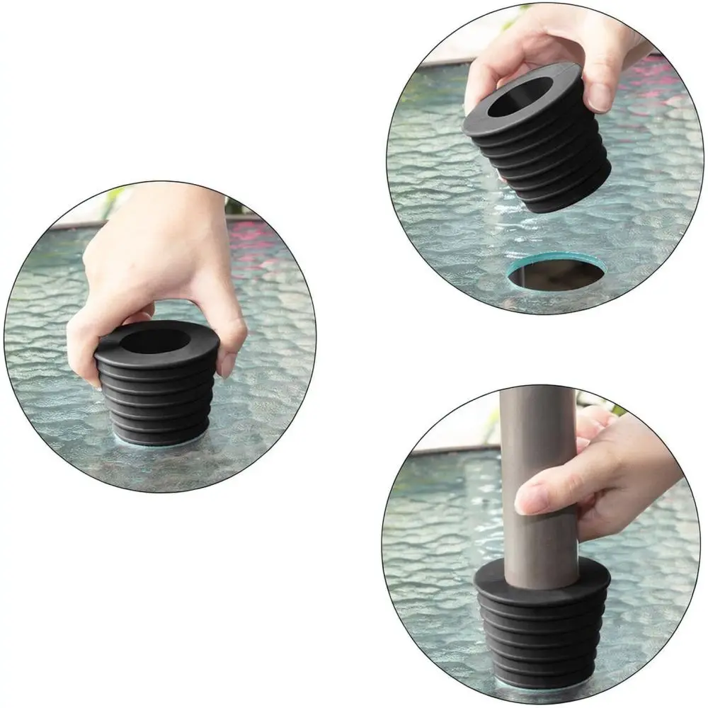 Umbrella Wedge Patio Table Plug Silicone Stabilizer For Parasol Pole Outdoor Garden Furniture Support Fixer