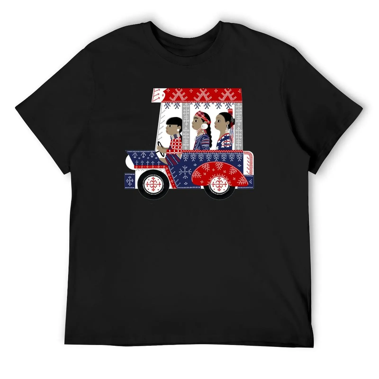 

Mindanao jeepney illustration by robert alejandro T-Shirt Anime t-shirt valentines boutique clothes plain cotton t shirt men