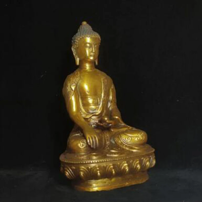 

Antique Old Copper Dragon Sakyamuni Buddha Budamera Medical Buddha Statue