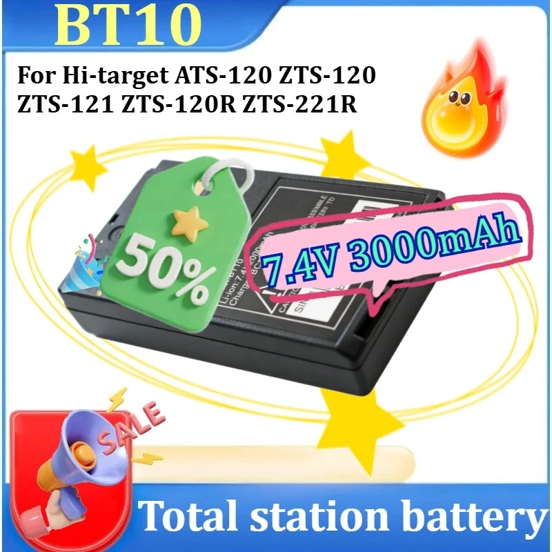 

Новая батарея BT10 BT-10 для тахеометров Hi-target ATS-120, ZTS-120, ZTS-121, ZTS-120R, ZTS-221R, BT-10-18041018, 7.4В 3000мАч
