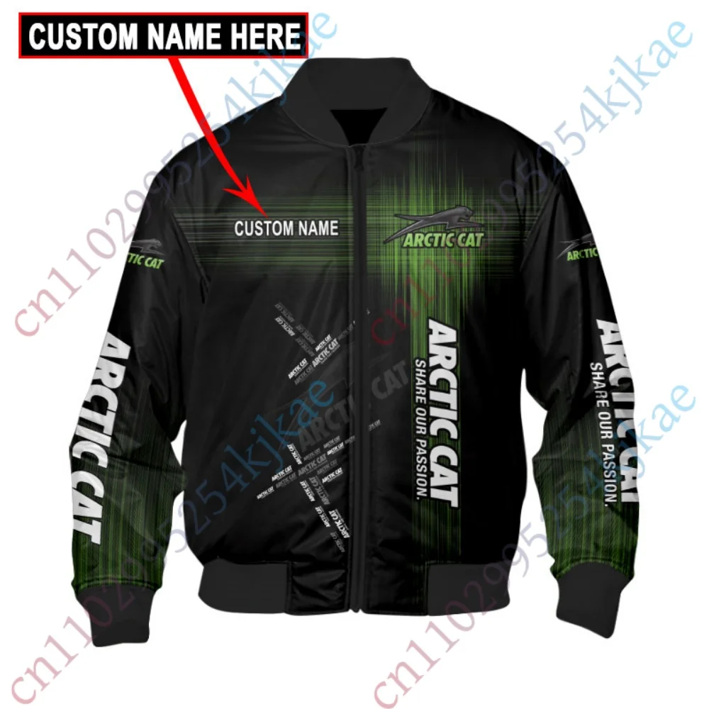 

Arctic Cat Jackets For Men's Clothing Hip Hop Bomber Jacket Thick Baseball Uniform Lightweight Heavy jackets Winter Streetwear