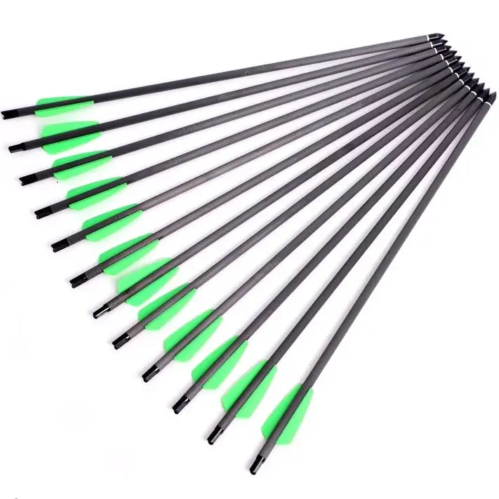 Short Arrows 7.5 inch/15 inch Carbon Fiber Arrow Short Bolt OD 7.45mm Hunting Sports Shooting Practice Archery Accessories