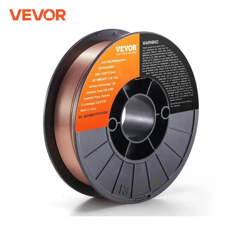 VEVOR Solder Welding Wire 0.035/0.03 inch Stainless Steel Copper Flux Cored Gasless Welding Wire for All Gas Welder Machine