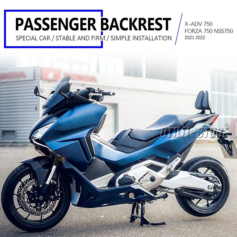 New 2021 2022 Motorcycle Accessories Black Passenger Backrest For Honda X-ADV 750 XADV750 Forza 750 FORZA750 NSS750 NSS 750