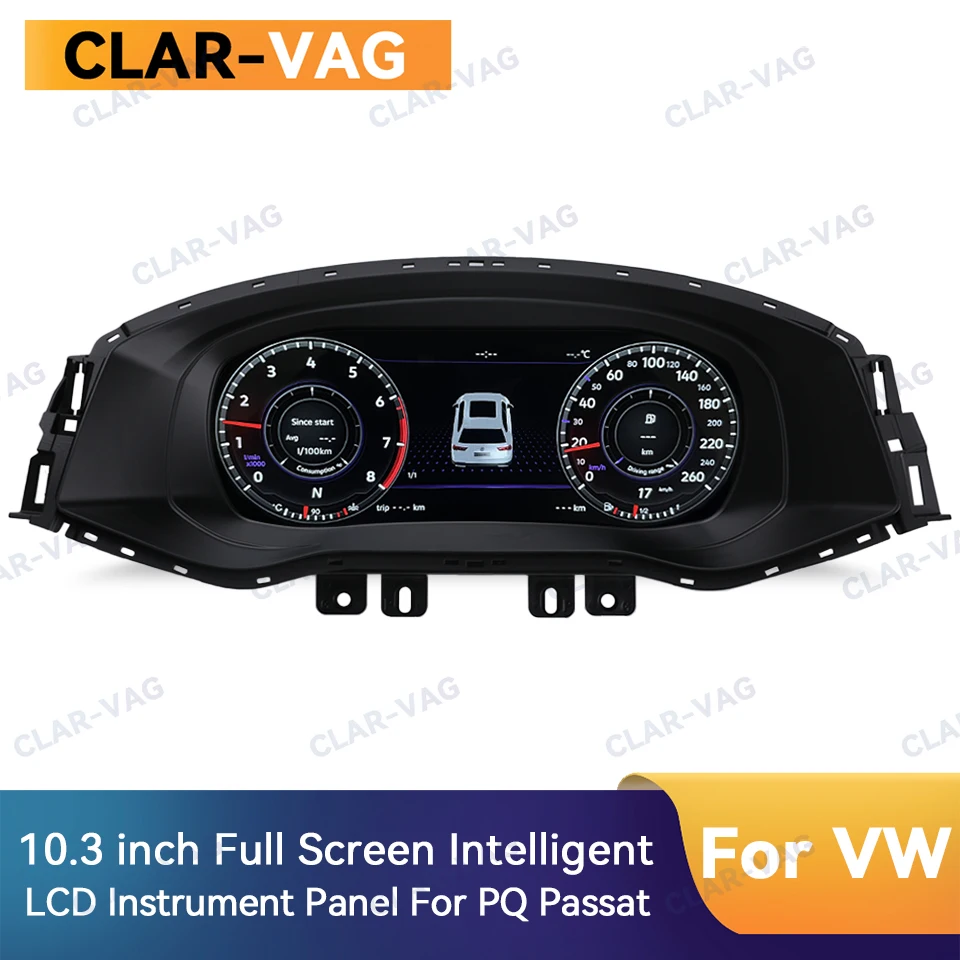 10.3 Inch LCD Dashboard Panel Digital Dashboard Panel Virtual Instrument Cluster CockPit For Volkswagen PQ Passat 2016-2017