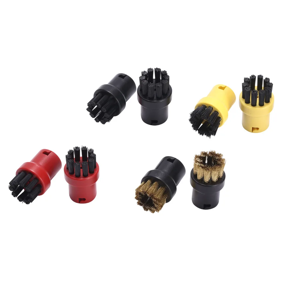 Steam Cleaner Round Brush Set Steam Cleaners Cleaning Nozzles Attachments Accessories Kit for SC1 SC2 SC3 SC4 SC5 SC7 CTK10