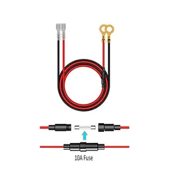 담배 라이터 USB 충전기 소켓 케이블 와이어 하네스 커넥터 코드, 10A 퓨즈 포함, 자동차 해양 오토바이 ATV RV 수리용