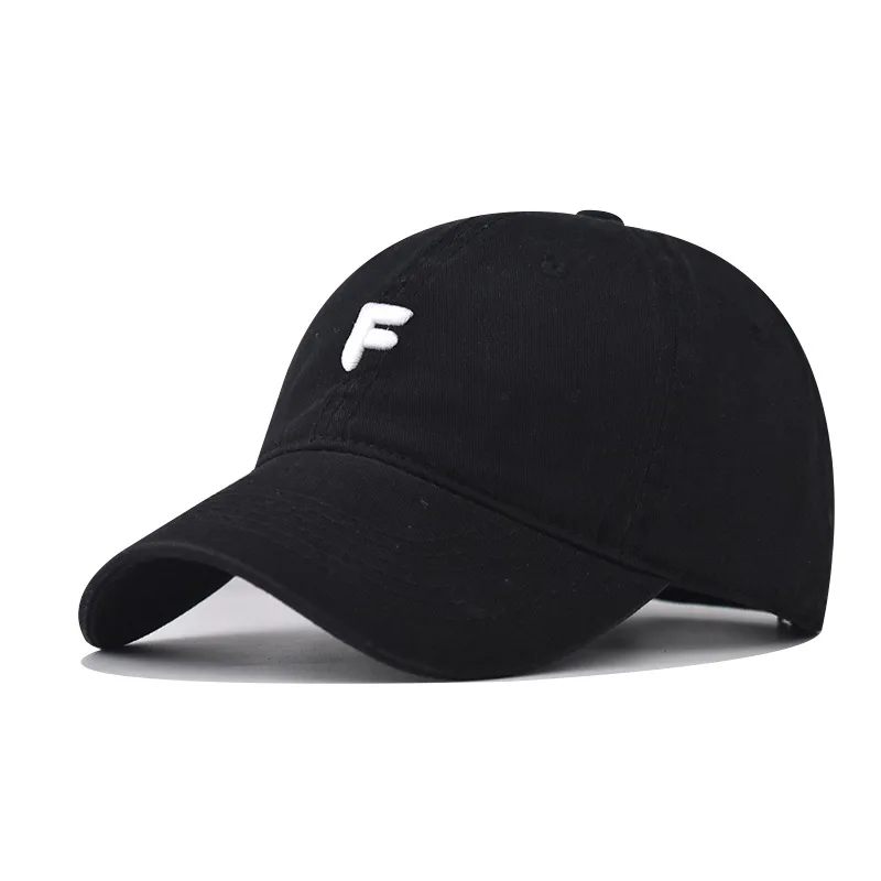 

Letter F Embroidered Baseball Cap Sun Protective Breathable Adjustable Ideal Casual Hat Men Women Unisex Baseball Cap