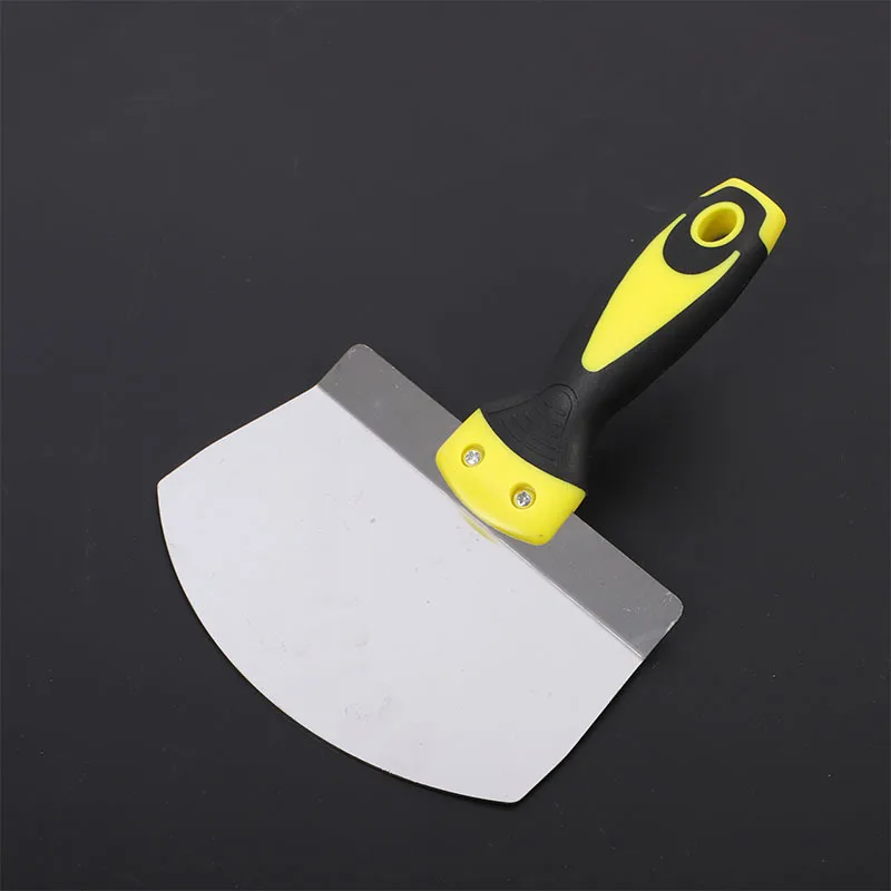 Stainless Steel Putty Knife Wall Paint Plaster Trowel Arc Ash Shovel Paint Feed Filling Scraper Blade Spatula Construction Tools