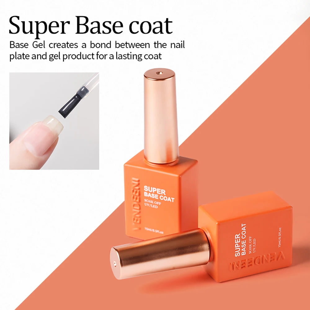 Vendeeni 27 Arten UV-Funktionsgel Nagellack Basislack Chrom Matt Top Coat Blüten-Folientransfer-Gel Universelles Katzenaugen-Gel – Detail 4