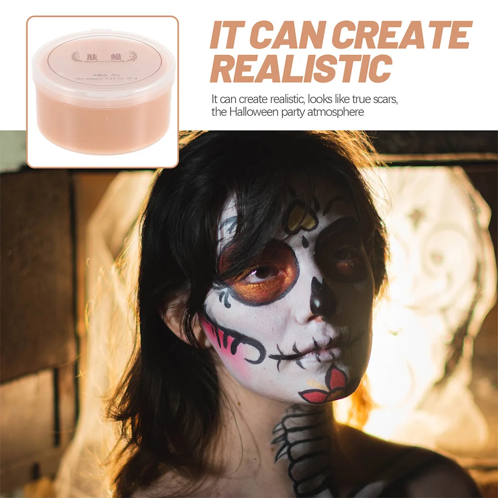 ハロウィン用のリアルな傷跡作成のためのモデリングスキンワックスフェイク傷効果メイクアッププロフェッショナルグレードのボディフェイスワックス