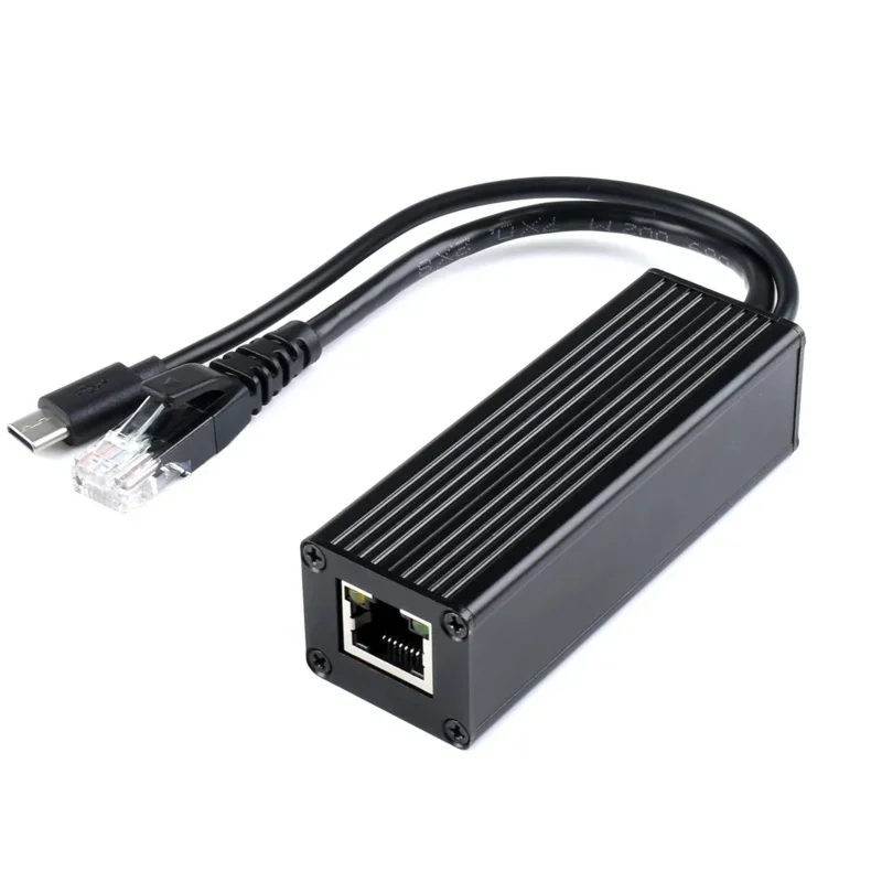 

5V PoE Splitter Type-C USB-C Gigabit Power Over Ethernet Module With Metal for RPI Raspberry Pi 4 Modeling B 4GB 8GB RAM 4B