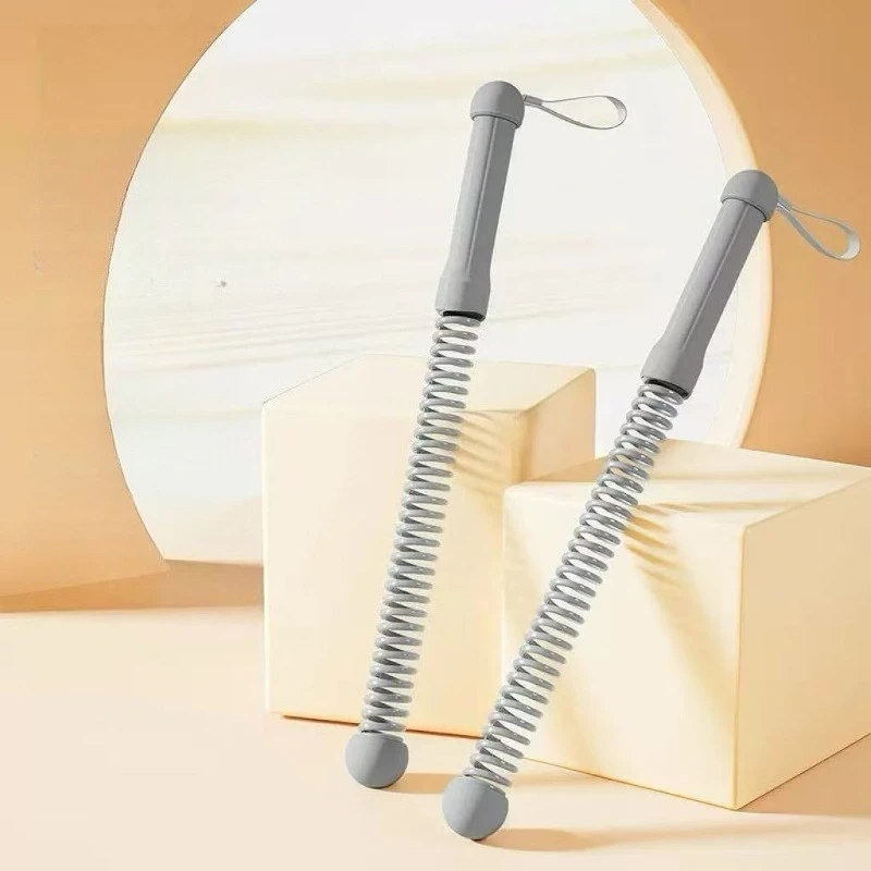 

1 пара беспроводных пружинных канатов для тренировки силы рук и мышц, канат для фитнеса для использования в помещении и на улице