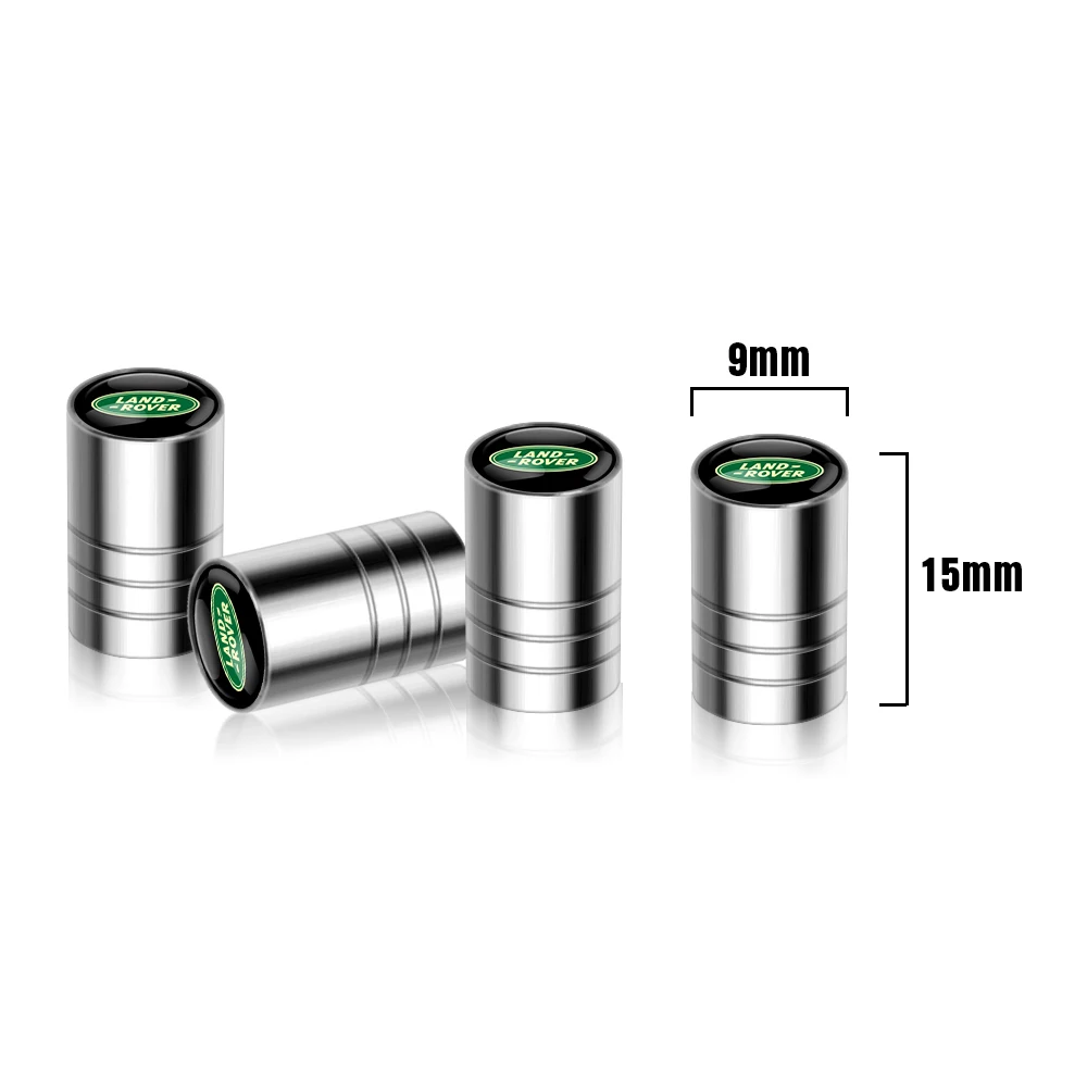 Car Styling Wheel Tire Valve Stem Cap Cover Decor Accessory For Land Rover Range Rover Evoque Vogue Velar Defender Discovery SVR