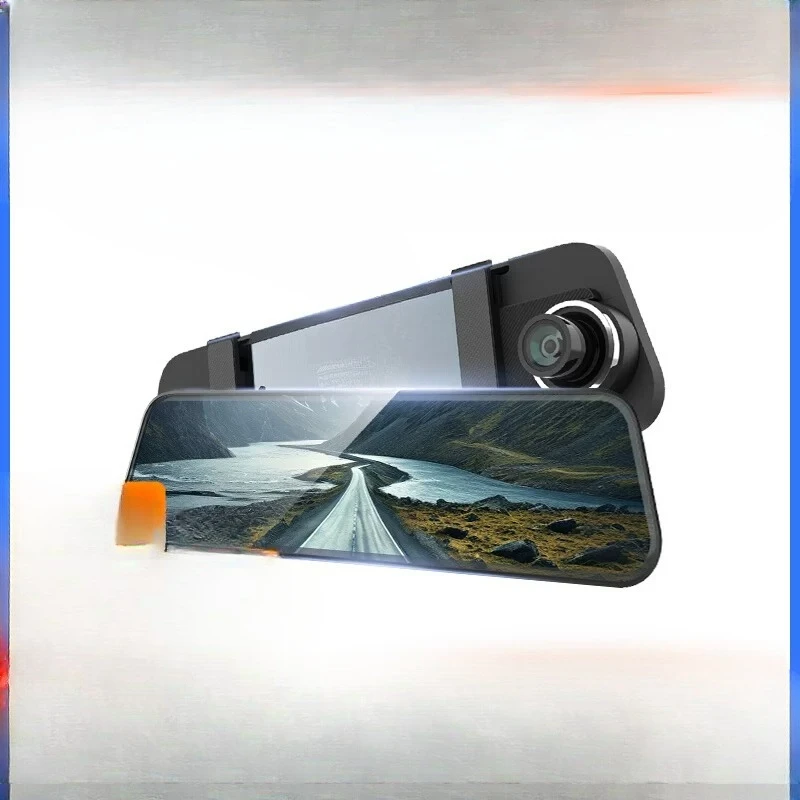 4K driving recorder high definition night vision parking monitoring front and rear dual camera streaming media