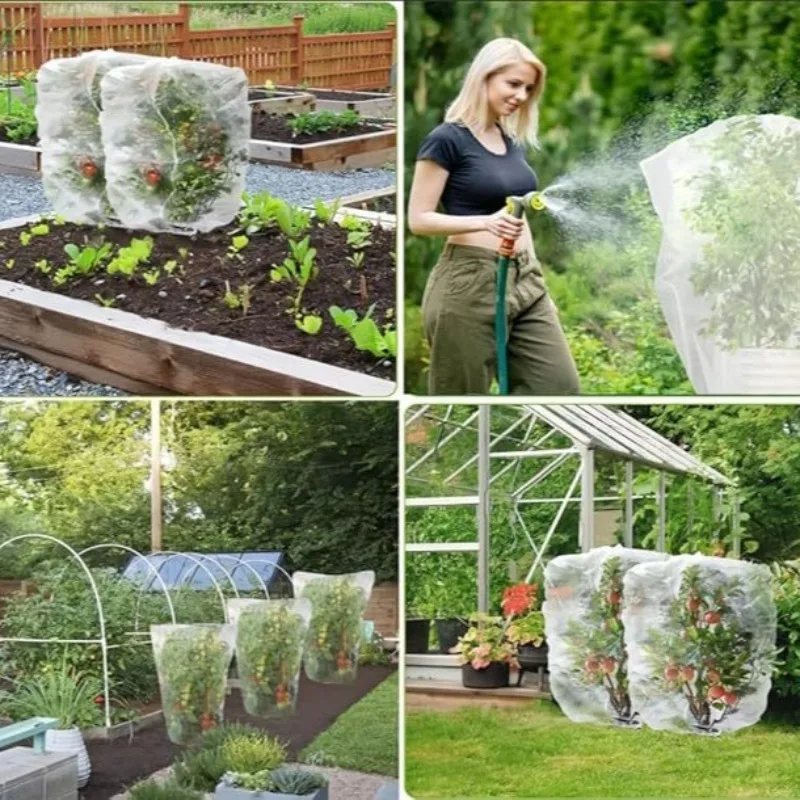 Agricultural Insect Netting Bag 60 Mesh Greenhouse Plant Cover Windproof Durable for Garden Fruits Vegetables Practical