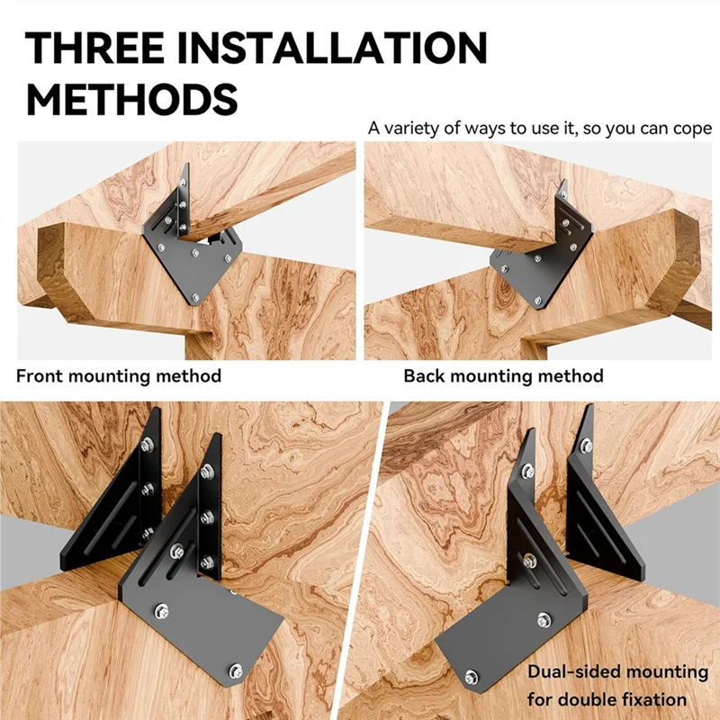 

RMWIN-Roofing Hurricane ремни, ферменные вешалки, 10 шт., сверхмощные черные урагановые стяжки для стропа, кронштейны для стропа, 13 калибра