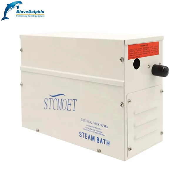 July005 Automatic Control Wet Steam Sauna Bath Equipment 12KW Electric Heating Steam Machine With Computer Control Panel