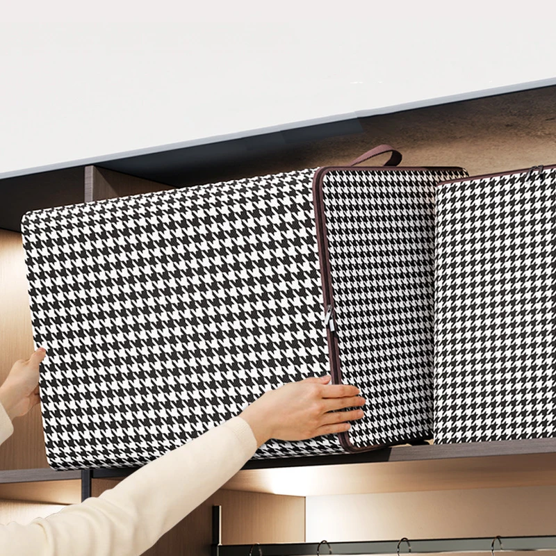 لحاف صندوق تخزين الغبار المنظمون غير المنسوجة خزانة الفضاء إنقاذ حقيبة المنزل تتحرك الفراش صندوق السفر تخزين منظمة #5