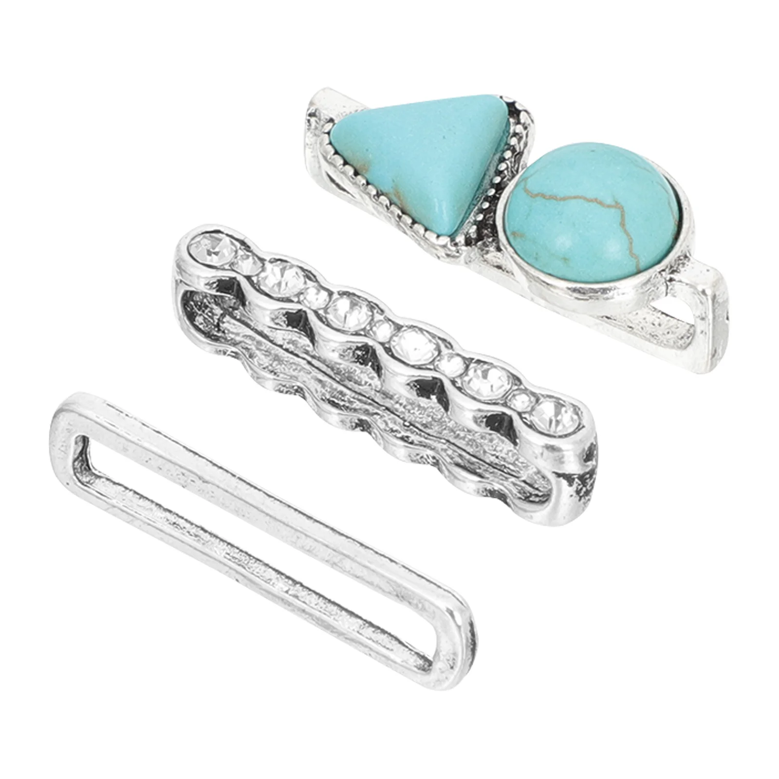 1Set Watchband Decorative Rings Premium Silicone Decor Loops Compatible for Apple Watch Strap Charms Fashion Accessory