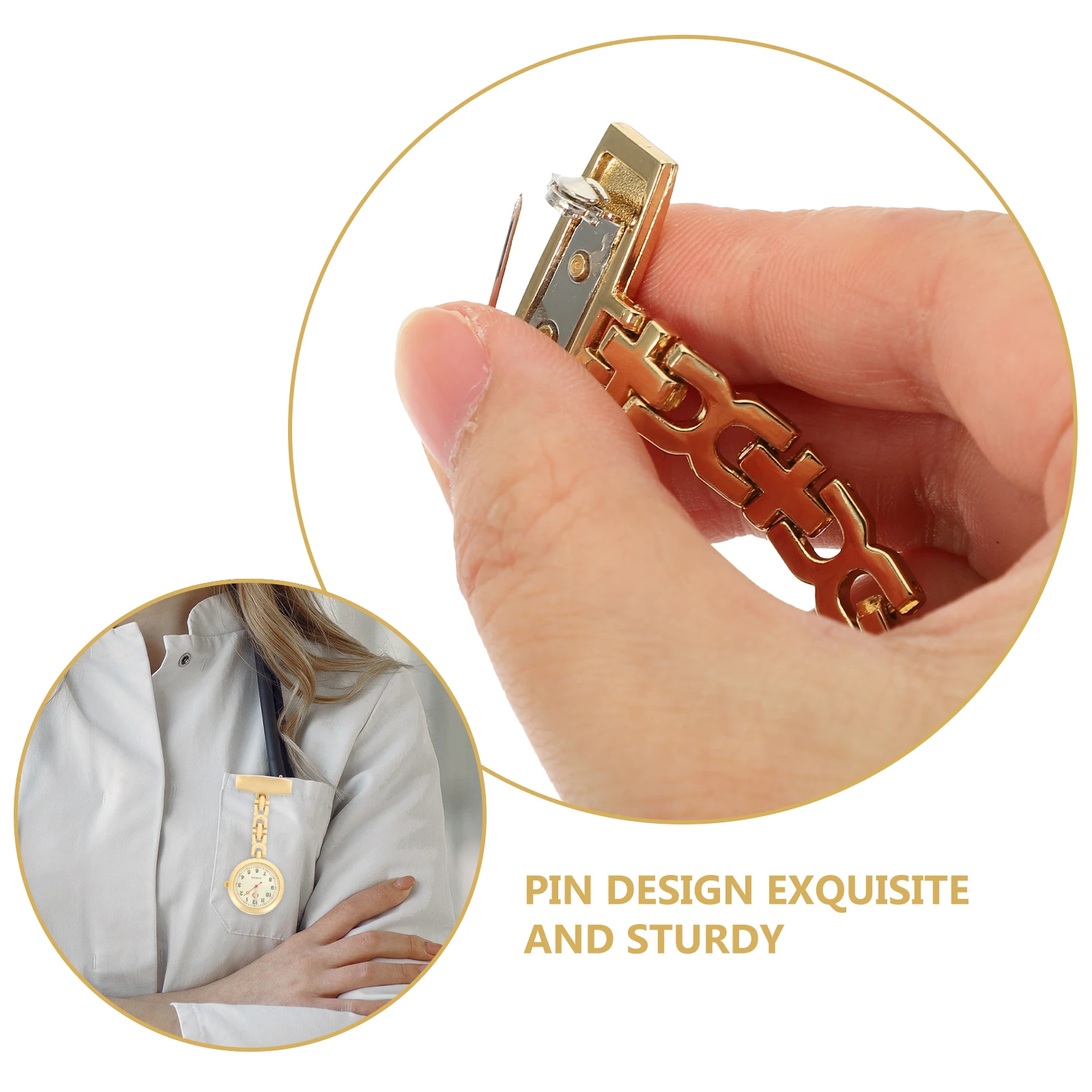 Luminous Dial Small Pocket Watch for Nurse Nursing Glow The Dark Watches Accurate Ornament Pendant Ladies